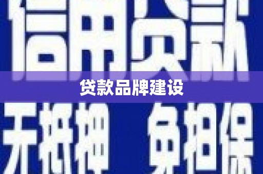 王益贷款品牌建设