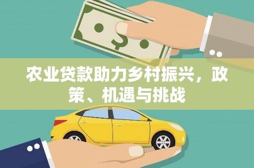西岗农业贷款助力乡村振兴，政策、机遇与挑战
