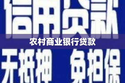 万峦农村商业银行贷款