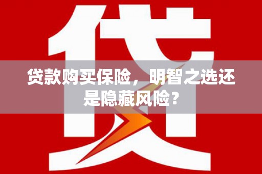 宣化贷款购买保险，明智之选还是隐藏风险？
