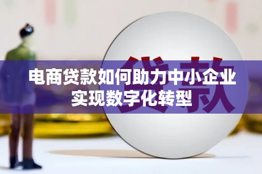 屏山电商贷款如何助力中小企业实现数字化转型
