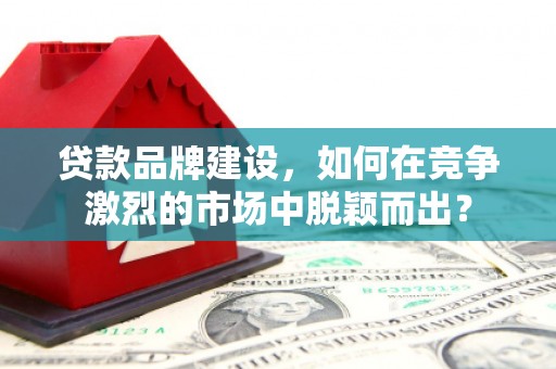 惠济贷款品牌建设，如何在竞争激烈的市场中脱颖而出？