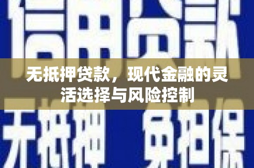 福兴无抵押贷款，现代金融的灵活选择与风险控制