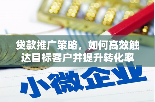 资中贷款推广策略，如何高效触达目标客户并提升转化率