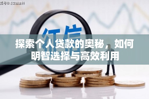 禅城探索个人贷款的奥秘，如何明智选择与高效利用