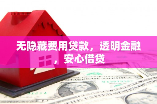 广水无隐藏费用贷款，透明金融，安心借贷