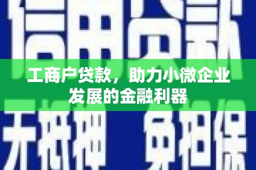 永嘉工商户贷款，助力小微企业发展的金融利器